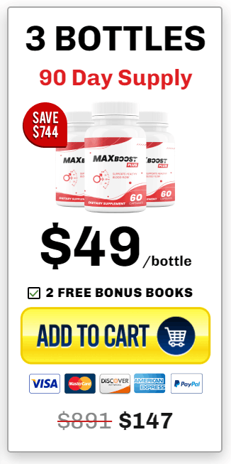 Max Boost Plus price 3 bottle